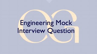 Ollie  OxfordCambridge Engineering Mock Interview Question [upl. by Reinold]