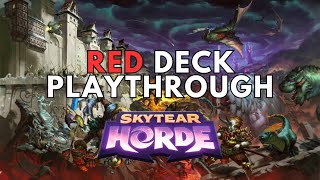 Skytear Horde Playthrough Red Deck [upl. by Esiahc928]