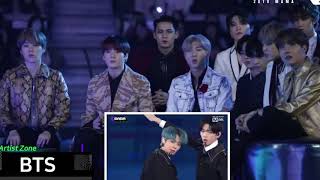 BTS TXT MAMA2019 BTS Reaction to TXT Run Away At MAMA 2019 [upl. by Genovera]