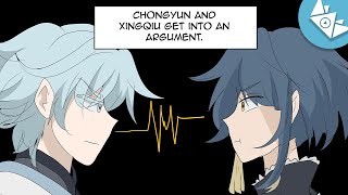 Xingyun They Have An Argument  Genshin Impact Comic Dub  CrownieShorts [upl. by Neyut334]