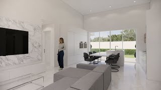 Casa Moderna y MINIMALISTA con 3 Habitaciones y 2 Baños minimalismo [upl. by Sankey]