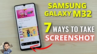 Samsung Galaxy M32  7 Ways To Take Screenshot [upl. by Katy]