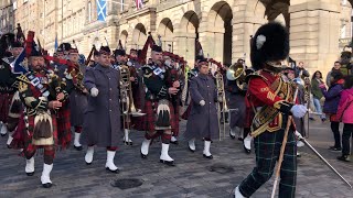 SCOTS Rally March Sunday 26 March 2023  Regimental Remembrance Day [upl. by Adlare]