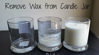 How to Remove Wax from a Candle Jar  3 Ways [upl. by Leahey685]