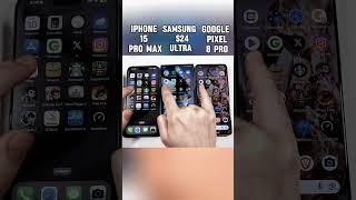 iPhone 15 Pro Max vs S24 Ultra vs Pixel 8 Pro Speed Test 🚀 Who’s the Real King 👑shorts viralvideo [upl. by Friede195]