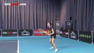 Tennis Topspin Forehand Technique [upl. by Sacrod874]