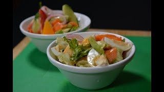 Simple Salad and Salad Dressing Preparation [upl. by Vi]