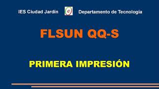 Primera impresión de nuestra FLSUN QQS pro [upl. by Aneeuq274]