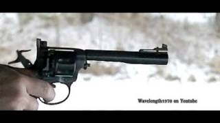 Russian Nagant M1895 762x38r gasseal revolver 600 framessec slow motion [upl. by Ahsaf334]