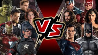 The Avengers VS Justice League  BATTLE ARENA  Marvel VS DC  MCU vs DCEU [upl. by Hourigan555]