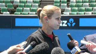 Jelena Dokic and Peter Luczak on receiving AO 2011 wildcards [upl. by Barret]