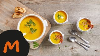 Kürbissuppe mit Curry – Migusto Rezept [upl. by Orelle]