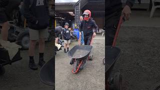 50cc motorized wheelbarrow at vintage machinery show [upl. by Enitsud]