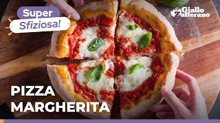 PIZZA MARGHERITA – la ricetta perfetta per prepararla a casa come in pizzeria 🍕💘😍 [upl. by Doowyah]