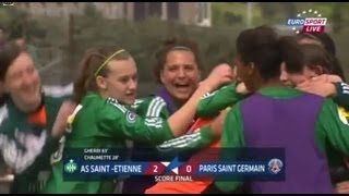 Coupe de France Féminine  les buts de SaintEtienne  Paris SG [upl. by Aluk418]