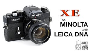 Minolta XE  The Minolta with Leica DNA [upl. by Etnahs117]