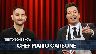 Chef Mario Carbone Makes Carbone’s Infamous Spicy Vodka Sauce  The Tonight Show [upl. by Storfer965]