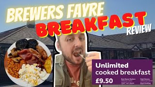 Brewers Fayre UNLIMITED Full English Breakfast Review  StocktonOnTees [upl. by Shelia]