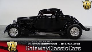 1934 Ford 3 window coupe Gateway Classic Cars 909 Houston Showroom [upl. by Eceryt]