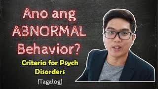 ABNORMAL PSYCH Lecture  What is Abnormal Behavior  4Ds  Taglish [upl. by Nnaylloh]