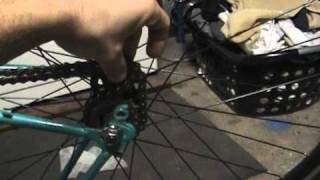 How to removeinstall a fixie cog without a chainwhip rotafix [upl. by Nevet672]