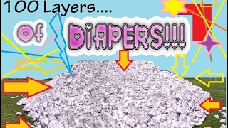 100 Layers Of Diapers Challenge ABDL Adult Baby Uncut Version Not Shortened [upl. by Eanod]