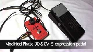 FXdoctor modified MXR Phase 90 with EV5 Expression Pedal [upl. by Ailecec]