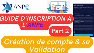 GUIDE D’INSCRIPTION A L’ANPE EN 2023 P2  Préinscription et validation [upl. by Arvind]