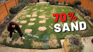 How To Level amp OverSeed A Lawn  TimeLapse [upl. by Haidebej]