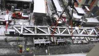 Steel Truss Lift at New School in NYC [upl. by Phillipe]