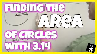 Finding the area of circles with 314 [upl. by Jessey]