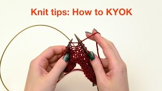 Knit Tips KYOK increases [upl. by Cirdet]