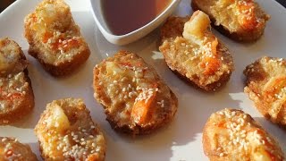 Sesame shrimp toasts  Morgane Recipes [upl. by Behlke]