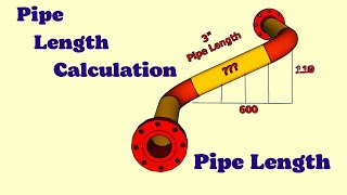 How to calculate Pipe Length Pipe Length Calculationpiping [upl. by Rustin]