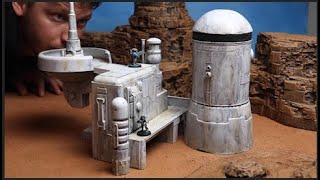 Build a T’au base Scratch Build Realistic Sci Fi Terrain for Warhammer 40k and Star Wars Legion [upl. by Dierdre]