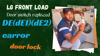 LG front load డోర్ లాక్ ఎర్రర్ de1de2lg repair telugu [upl. by Nagy]