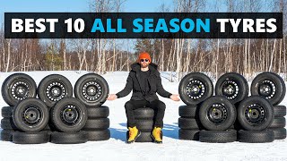 Best 10 All Season Tires for 202324  Tested in the Dry Wet and Snow [upl. by Wing]