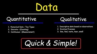 Qualitative and Quantitative [upl. by Hamforrd]