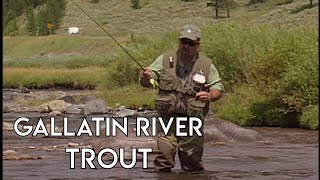 Gallatin River Fly Fishing  Montana [upl. by Yrahca]