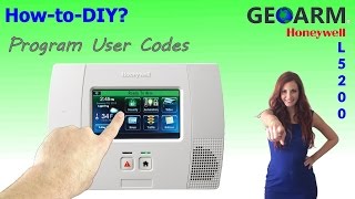 Honeywell L5200 How to Program User Codes [upl. by Ydde]