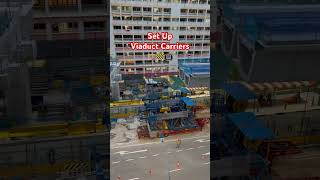 Set Up Viaduct Carrier 🏗️🚧🚇youtubeshorts shortsfeed shortvideo shorts fyp fypシ゚viral [upl. by Assirrem]