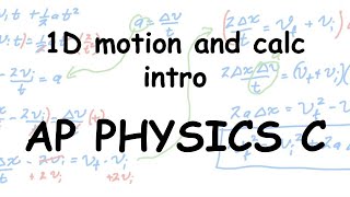 One dimensional motion with constant acceleration and calculus intro  2125 [upl. by Layman470]