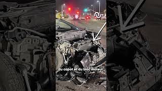 Cet accident de voiture Tesla n’a jamais eu lieu shorts [upl. by Ilecara807]