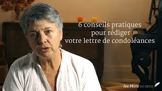 Message de condoléances  6 conseils pratiques pour écrire votre lettre de condoléances [upl. by Oned]