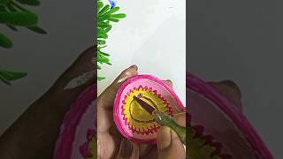 Painting Diwali Diya ideas shorts [upl. by Aniv]