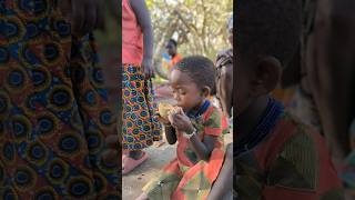 Amazing 😍😋 See how Baobab juice is made little girl enjoy viral hadzabetribe trending [upl. by Unhsiv]