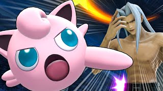 I BEAT SEPHIROTH CHALLENGE MODE WITH JIGGLYPUFF [upl. by Adnarrim723]