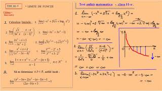 Test de analiza matetica clasa a XIa limite de functii [upl. by Laohcin]