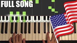 USA National Anthem  Star Spangled Banner Piano Tutorial Lesson [upl. by Hedva]