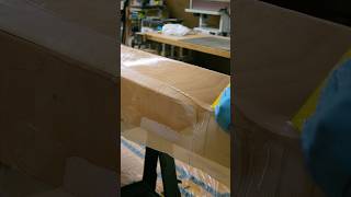 Structure for the Kayak  Fiberglassing the Hull [upl. by Nrehtak356]